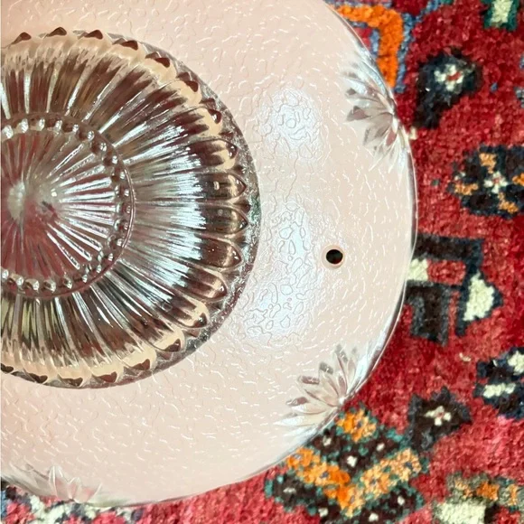 Charming Pink Bedroom Glass Ceiling Light Shade Art Deco Ceiling Light Shade - Picture 6 of 14